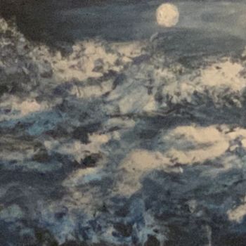Pintura intitulada "Entre ciel et mer 6…" por Virginie R. (Nikitaforever), Obras de arte originais, Acrílico