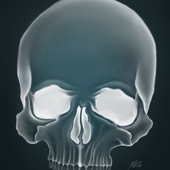제목이 "skull"인 디지털 아트 Melissa Stolk로, 원작