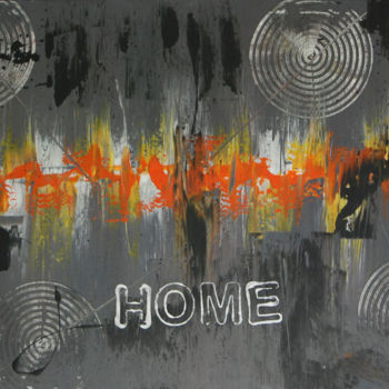 Pintura intitulada "Home" por N.A. Dietzen, Obras de arte originais