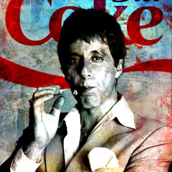 Peinture intitulée "Diet Coke Montana" par N Nathan, Œuvre d'art originale, Peinture numérique