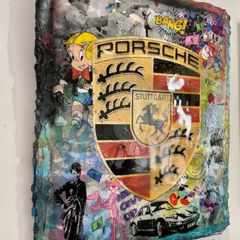 「Porsche Addicted」というタイトルの絵画 N Nathanによって, オリジナルのアートワーク, アクリル