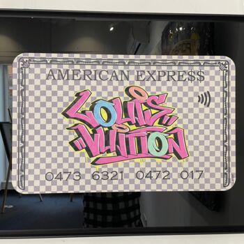 Painting titled "Amex L.Vuitton" by N Nathan, Original Artwork, Digital Painting