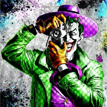 Arte digitale intitolato "Click Art Joker" da N Nathan, Opera d'arte originale, Pittura digitale