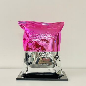 Escultura titulada "Amazing chips pink" por N Nathan, Obra de arte original, Resina