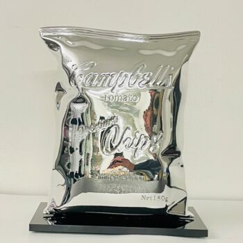 "Amazing chips silver" başlıklı Heykel N Nathan tarafından, Orijinal sanat, Rezine