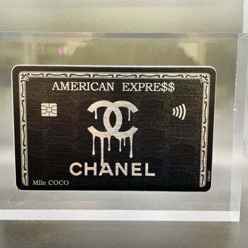 Rzeźba zatytułowany „Plexi Card Chanel” autorstwa N Nathan, Oryginalna praca, Malarstwo cyfrowe