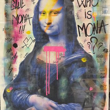 "Blue Mona" başlıklı Tablo N Nathan tarafından, Orijinal sanat, Akrilik