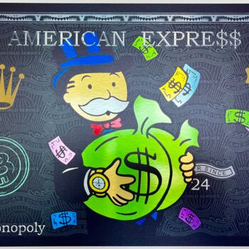 Картина под названием "Amex Mr Monopoly" - N Nathan, Подлинное произведение искусства, Цифровая живопись
