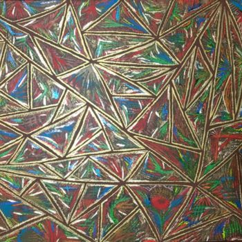 Painting titled "32" by Nacéra Oussad, Original Artwork, Acrylic