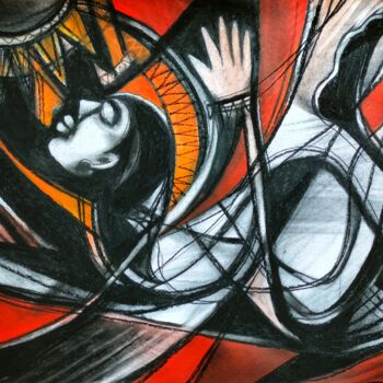 Painting titled "Ambition" by N.P Pandey, Original Artwork, Charcoal