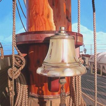 Pittura intitolato "The Bell" da Naagaraj, Opera d'arte originale
