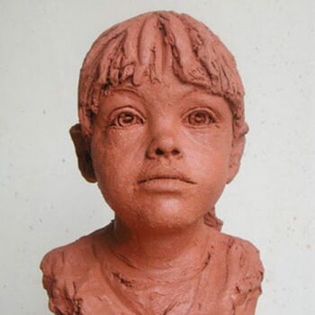 Sculpture titled "Oranne" by Nacera Kaïnou, Original Artwork, Terra cotta