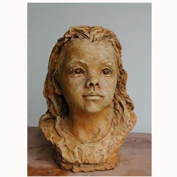 Sculpture titled "Eva" by Nacera Kaïnou, Original Artwork, Terra cotta