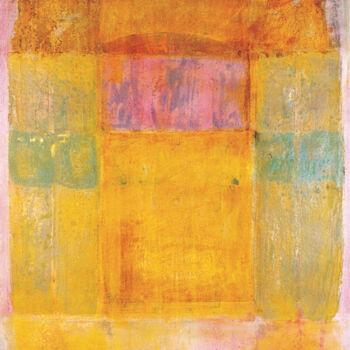 Pintura titulada "La porte II" por Nacera Kaïnou, Obra de arte original