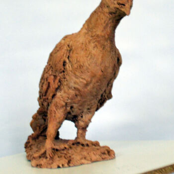 Escultura titulada "Le Pigeon Vaillant" por Nacera Kaïnou, Obra de arte original, Terracota