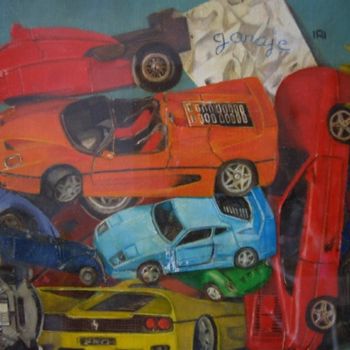 Painting titled "Garaje" by Nacho Rodríguez Izquierdo, Original Artwork