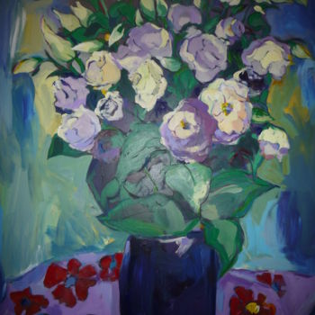 Painting titled "Le grand bouquet de…" by Nadine Nacinovic, Original Artwork, Acrylic