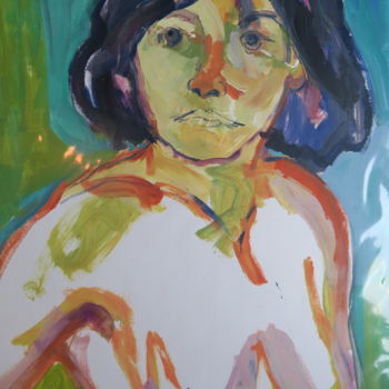 Painting titled "Mina" by Nadine Nacinovic, Original Artwork, Acrylic