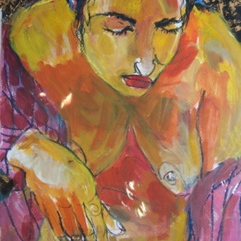 Картина под названием "Alexandra" - Nadine Nacinovic, Подлинное произведение искусства, Акрил
