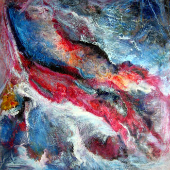 Malerei mit dem Titel "Unter-Wasser" von Nacka, Original-Kunstwerk, Acryl