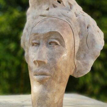 Sculpture titled "Wisdom" by Nad, Original Artwork, Terra cotta