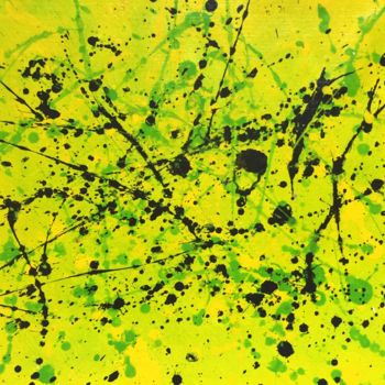 Malerei mit dem Titel "Greenish" von Nada Ankh, Original-Kunstwerk, Acryl