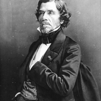 Photography titled "Eugène Delacroix" by Nadar, Original Artwork, Non Manipulated Photography