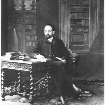 Photography titled "Émile Zola" by Nadar, Original Artwork, Non Manipulated Photography