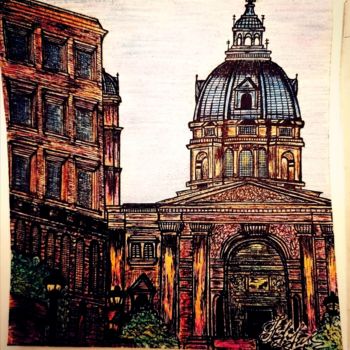 Disegno intitolato ""Будапешт"" da Aliona Nadkina, Opera d'arte originale, Matite colorate