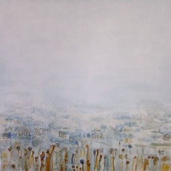 Painting titled "La lande" by Nadée, Original Artwork