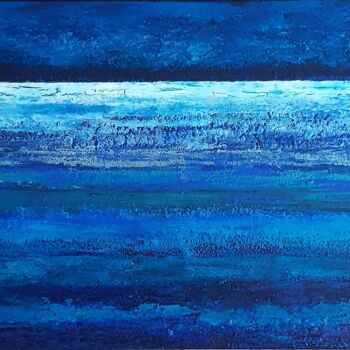 Painting titled "Rivage 3" by Nadège Dubreuil, Original Artwork, Acrylic