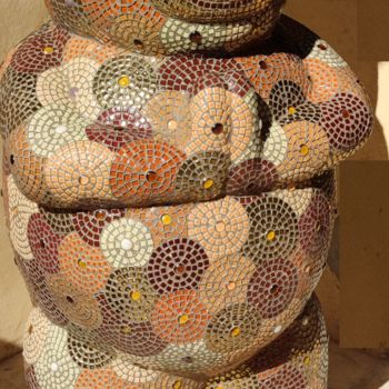 Sculpture titled "sculpture gros ours…" by Nadege Gesvres, Original Artwork, Resin