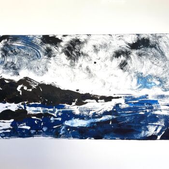 Отпечатки и Гравюры под названием "Wild coast" - Nadej Gunalp, Подлинное произведение искусства, Монотип