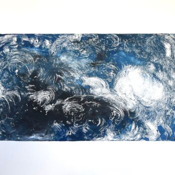 Obrazy i ryciny zatytułowany „Clouds” autorstwa Nadej Gunalp, Oryginalna praca, Monotypia