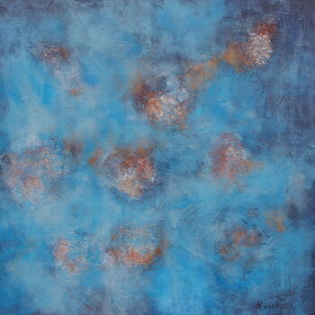 Peinture intitulée "Under the blue sky" par Nadezda Krivohizina, Œuvre d'art originale, Acrylique