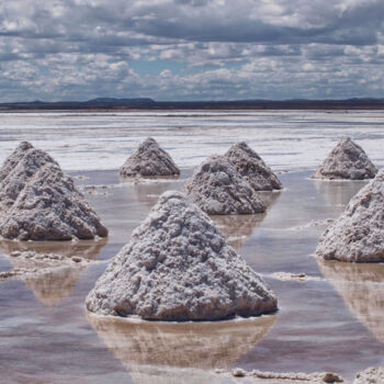 Photography titled "Salt cones" by Nadezda Sharova, Original Artwork, Digital Photography