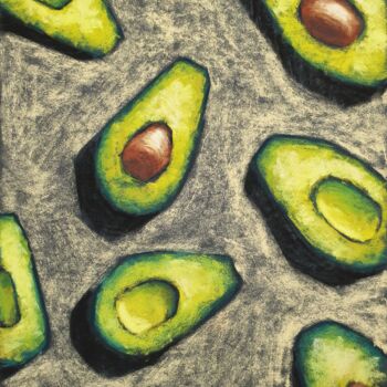 图画 标题为“Avocado” 由Nadezhda Shamkova, 原创艺术品, 粉彩