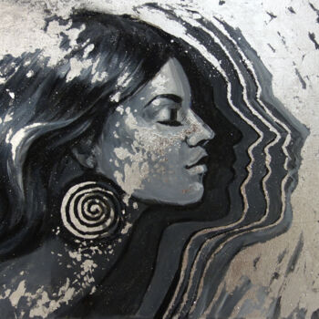 Картина под названием "INFINITY-BEAUTIFUL…" - Nadezhda Zueva, Подлинное произведение искусства, Акрил Установлен на Деревянн…