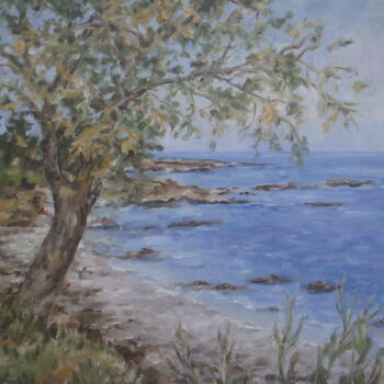 Painting titled "Anissara (Creta Mar…" by Nadia Jobin, Original Artwork, Oil Mounted on Wood Stretcher frame
