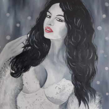 Pintura titulada "Pensée hivernale" por Nadia Loriot, Obra de arte original, Oleo