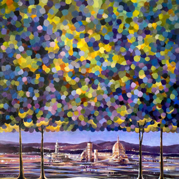 제목이 "Forte belvedere"인 미술작품 Nadia Lysakowska로, 원작, 아크릴 나무 들것 프레임에 장착됨