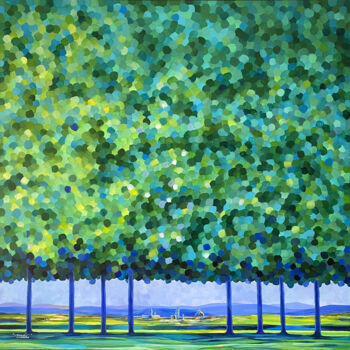 제목이 "Firenze"인 미술작품 Nadia Lysakowska로, 원작, 아크릴 나무 들것 프레임에 장착됨