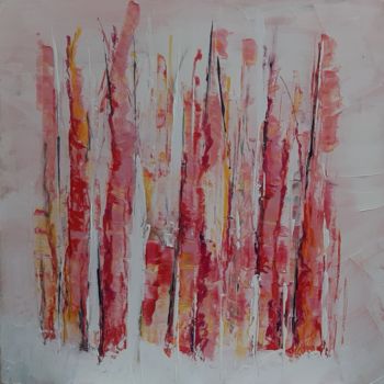 Painting titled "Leaves and Branches…" by Nadia Larosa, Original Artwork, Acrylic