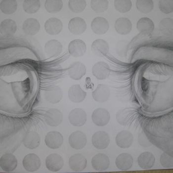 Drawing titled "I'll be watching you" by Nadia Rahat, Original Artwork