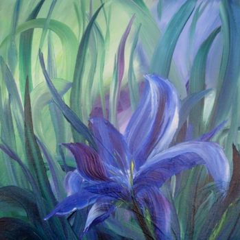 Malarstwo zatytułowany „iris” autorstwa Nadide Gurcuoglu, Oryginalna praca