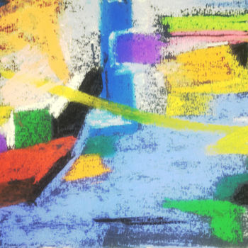 Pittura intitolato "abstr-8.jpg" da Nadin Kirnasovskaya, Opera d'arte originale, Pastello