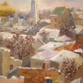 Ζωγραφική με τίτλο "Городской пейзаж" από Nadin Kirnasovskaya, Αυθεντικά έργα τέχνης