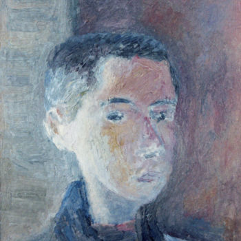 Pittura intitolato "Self-portrait (3)" da Nadina Pascariu, Opera d'arte originale, Olio