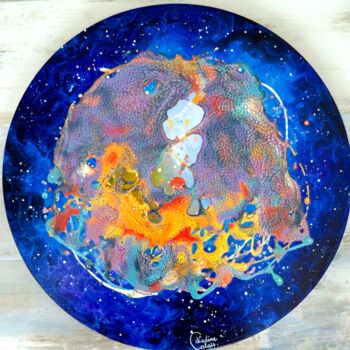 Painting titled "nebuleuse-de-l-elep…" by Nadine Calais, Original Artwork