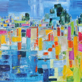 Painting titled "rio." by Nadine Flicourt (nafli), Original Artwork, Acrylic